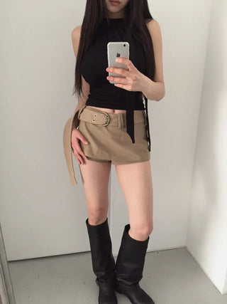 Wish hool strap holterneck top