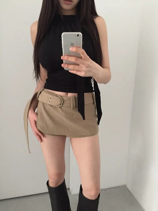 Wish hool strap holterneck top