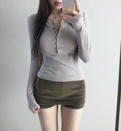 Billy Volume Long Sleeve Knit