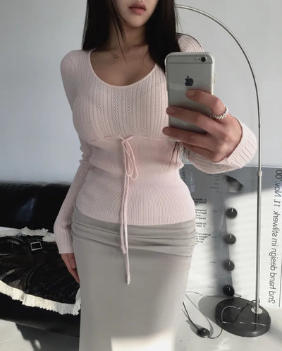 lira ribbon strap knit