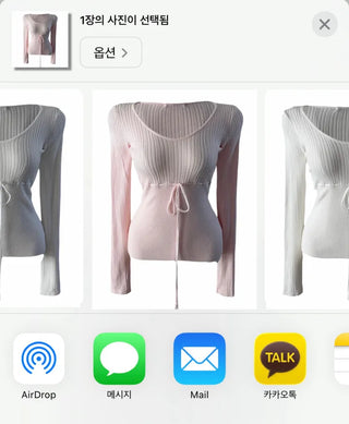 lira ribbon strap knit