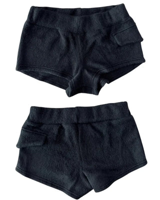 Pleated Knit Shorts Pants