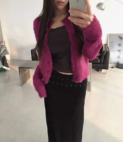 Light Fur Cardigan