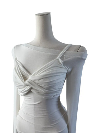 Bagel Twisted One Shoulder T