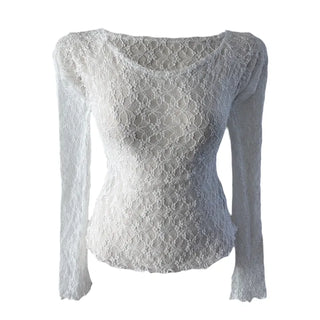Mina Flower Lace See-Through T