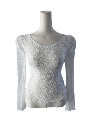 Mina Flower Lace See-Through T