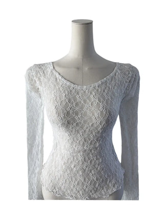 Mina Flower Lace See-Through T