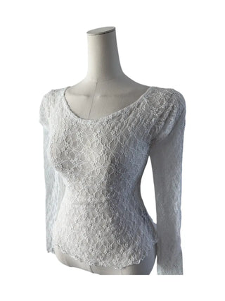 Mina Flower Lace See-Through T
