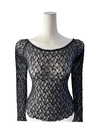 Mina Flower Lace See-Through T