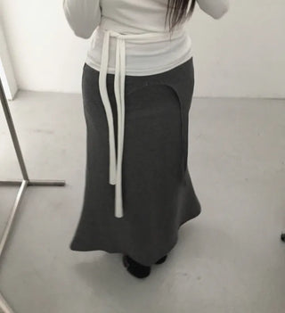 off-shoulder wrap tee