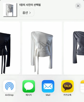 off-shoulder wrap tee