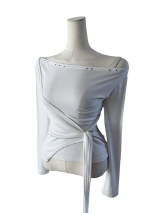 Endevolved Unbalanced Stud Strap Top