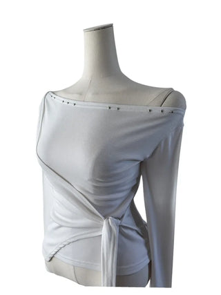 Endevolved Unbalanced Stud Strap Top