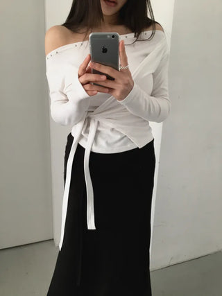 Endevolved Unbalanced Stud Strap Top