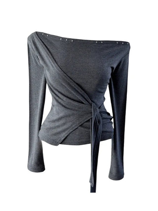 Endevolved Unbalanced Stud Strap Top