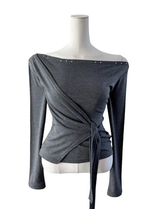 Endevolved Unbalanced Stud Strap Top