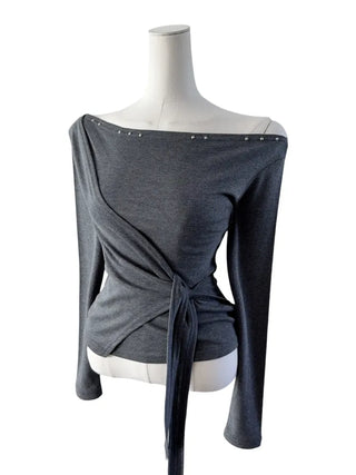 Endevolved Unbalanced Stud Strap Top