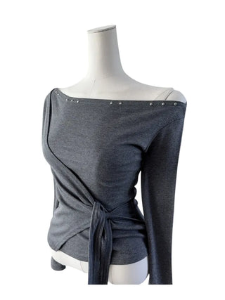 Endevolved Unbalanced Stud Strap Top