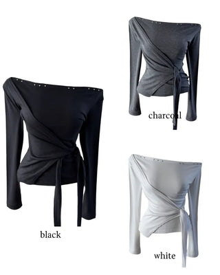 Endevolved Unbalanced Stud Strap Top