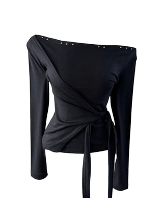 Endevolved Unbalanced Stud Strap Top