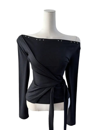 Endevolved Unbalanced Stud Strap Top