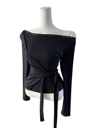 Endevolved Unbalanced Stud Strap Top