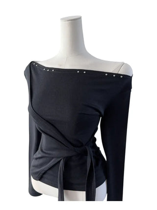 Endevolved Unbalanced Stud Strap Top