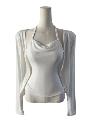 Lily Dreyf Shirring Halterneck Set