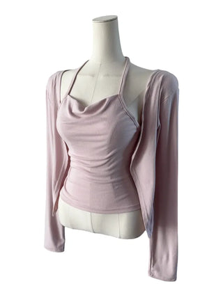 Lily Dreyf Shirring Halterneck Set