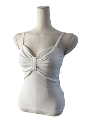 Freel ribbon point sleeveless frill ribbon point nasi