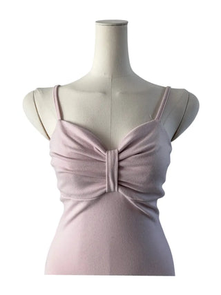 Freel ribbon point sleeveless frill ribbon point nasi