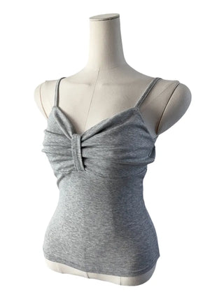 Freel ribbon point sleeveless frill ribbon point nasi