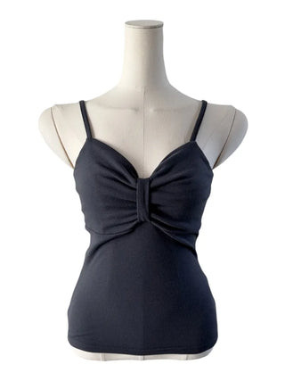 Freel ribbon point sleeveless frill ribbon point nasi