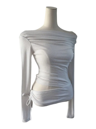 Belle Drape Wrap Slit T