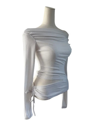 Belle Drape Wrap Slit T