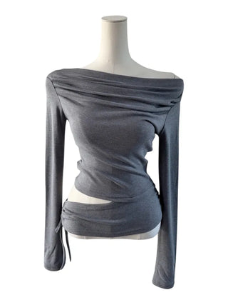 Belle Drape Wrap Slit T