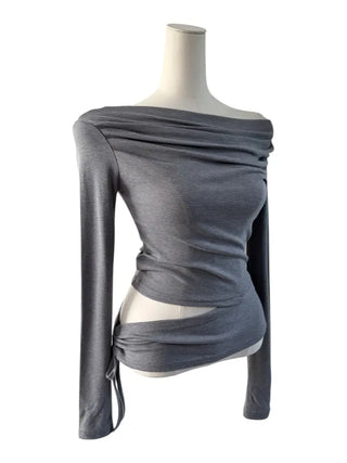 Belle Drape Wrap Slit T