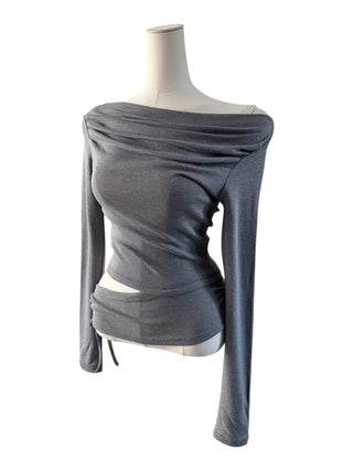 Belle Drape Wrap Slit T