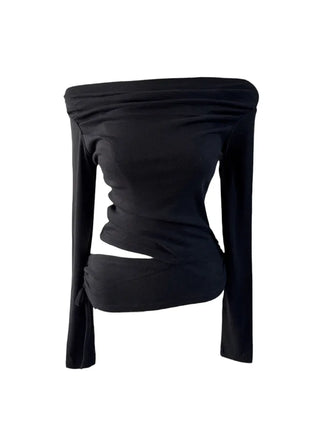 Belle Drape Wrap Slit T