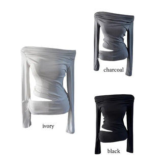 Belle Drape Wrap Slit T