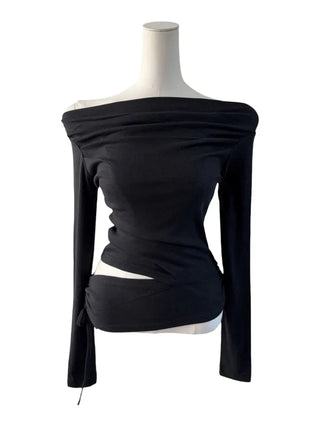 Belle Drape Wrap Slit T