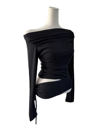 Belle Drape Wrap Slit T