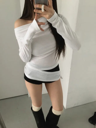 Belle Drape Wrap Slit T