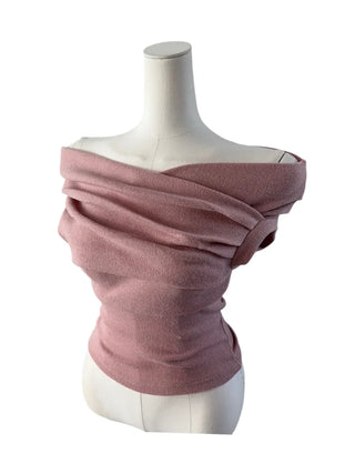 Hiran Drape Wrap Sleeveless Knit T
