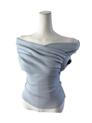 Hiran Drape Wrap Sleeveless Knit T
