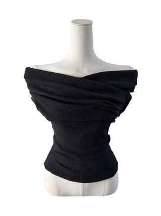 Hiran Drape Wrap Sleeveless Knit T