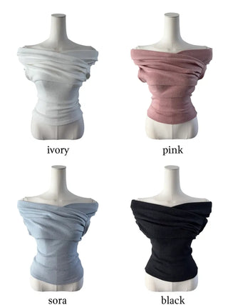 Hiran Drape Wrap Sleeveless Knit T