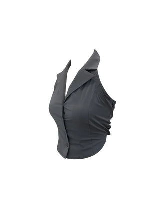 Loro backless sleeveless blouse