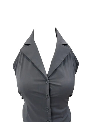 Loro backless sleeveless blouse