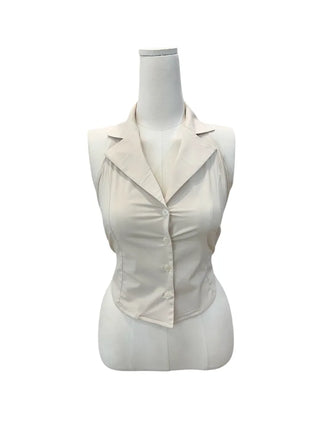 Loro backless sleeveless blouse